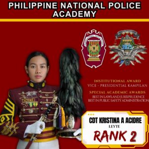 𝗥𝗔𝗡𝗞 𝟮 | Police Cadet Kristina Aragoncillo Acidre : 𝐒𝐭𝐚𝐧𝐝𝐢𝐧𝐠 𝐓𝐚𝐥𝐥 𝐟𝐨𝐫 𝐚 𝐃𝐫𝐞𝐚𝐦: 𝐏𝐚𝐭𝐡 𝐭𝐨 𝐭𝐡𝐞 𝐀𝐜𝐚𝐝𝐞𝐦𝐲