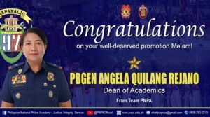 PNPA DEAN OF ACADEMICS PROMOTED TO STAR RANK