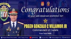 PNPA COMMANDANT OF CADETS PROMOTED TO STAR RANK