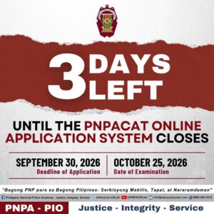 🚨 ONLY 3 DAYS LEFT BEFORE THE ONLINE APPLICATION CLOSES!🚨
